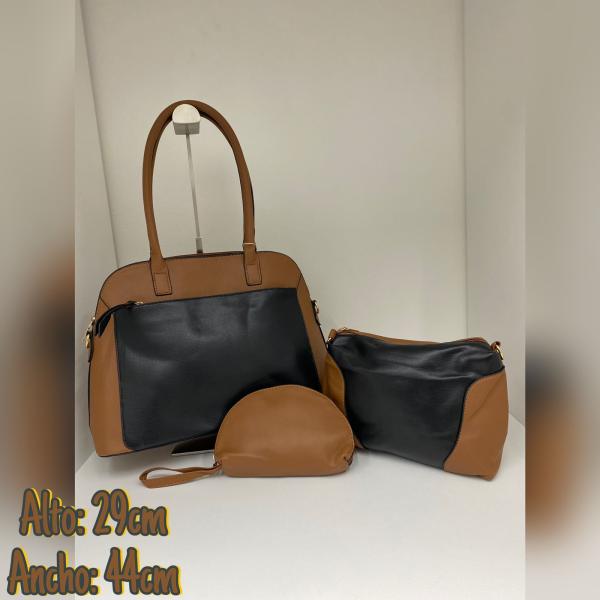 BOLSO 3 EN 1 PARA DAMA 85403 CAFE