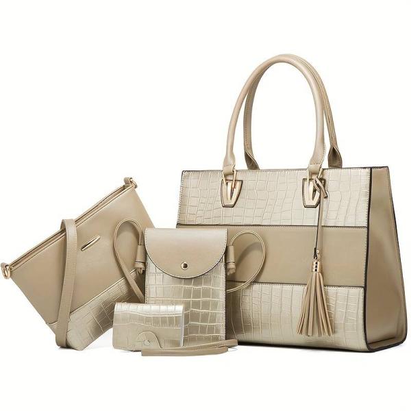 BOLSO 3 EN 1 PARA DAMA 21505 DORADO
