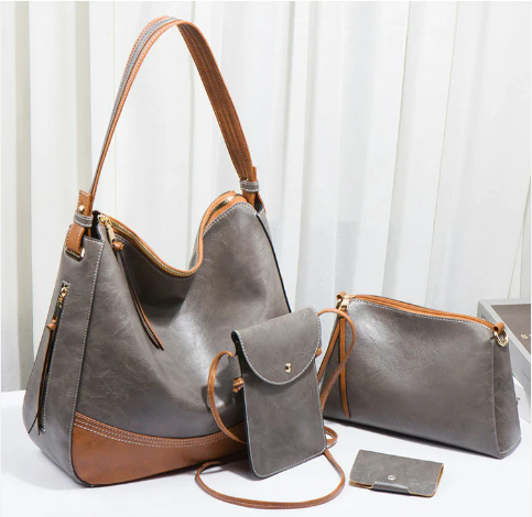 BOLSO 3 EN 1 PARA DAMA 21306 GRIS