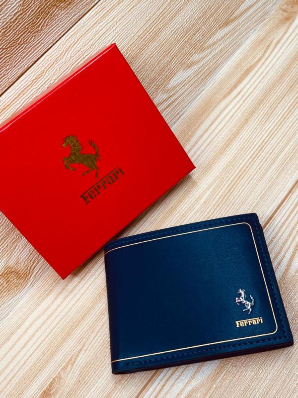 BILLETERA MARCA PARA CABALLERO FERRARI MODELO 3867 AZUL