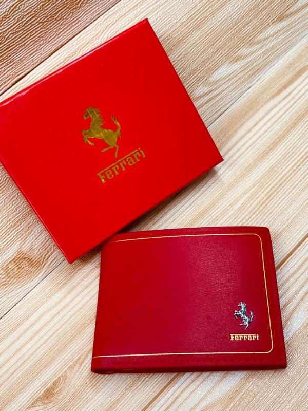 BILLETERA MARCA PARA CABALLERO FERRARI MODELO 3867 ROJO