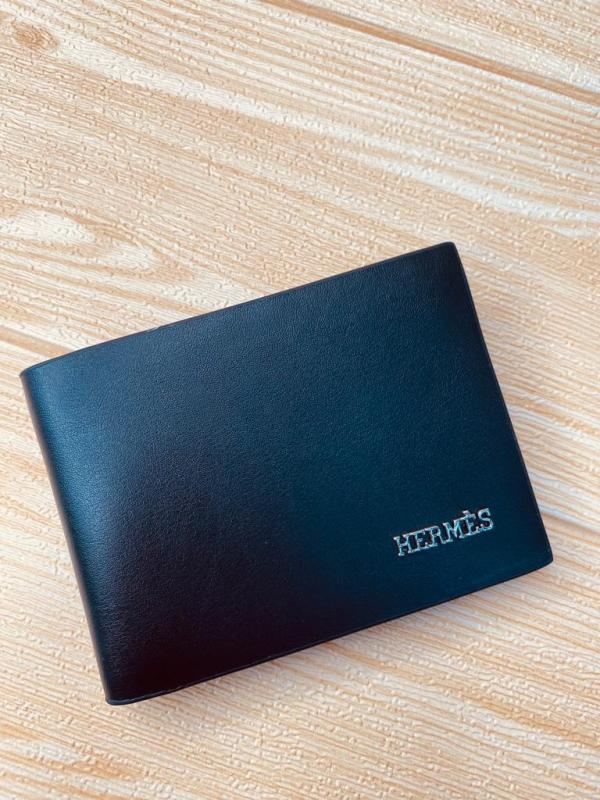 BILLETERA MARCA PARA CABALLERO HERMES MODELO 9243 NEGRO