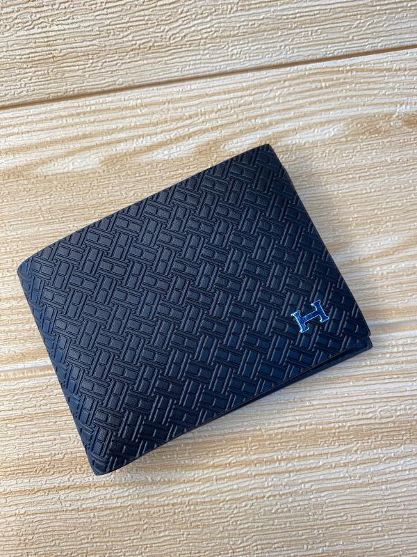 BILLETERA MARCA PARA CABALLERO HERMES MODELO 6814 NEGRO
