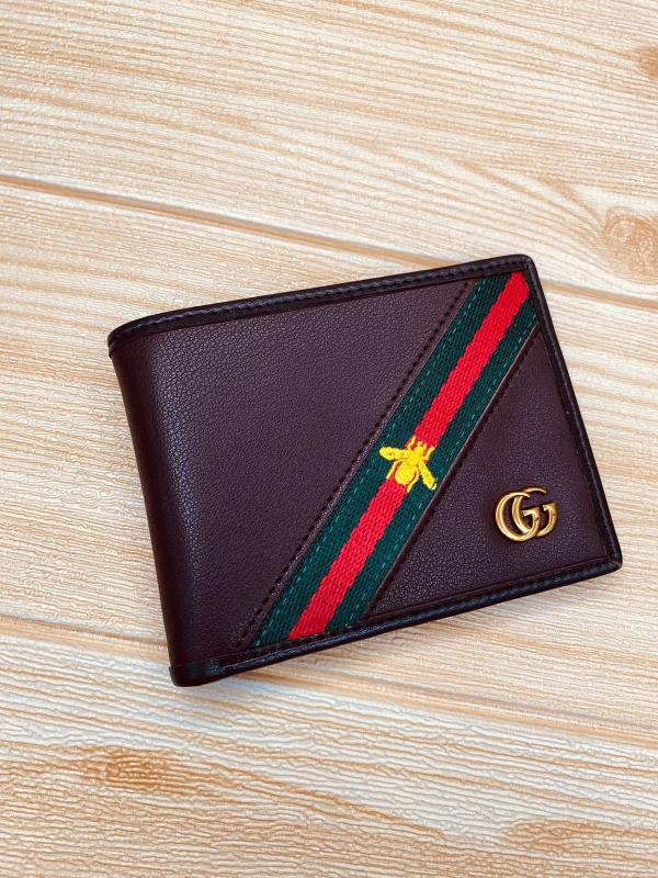BILLETERA MARCA PARA CABALLERO GUCCI MODELO 9176 CAFE