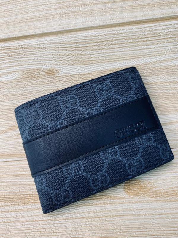 BILLETERA MARCA PARA CABALLERO GUCCI MODELO 9257 NEGRO