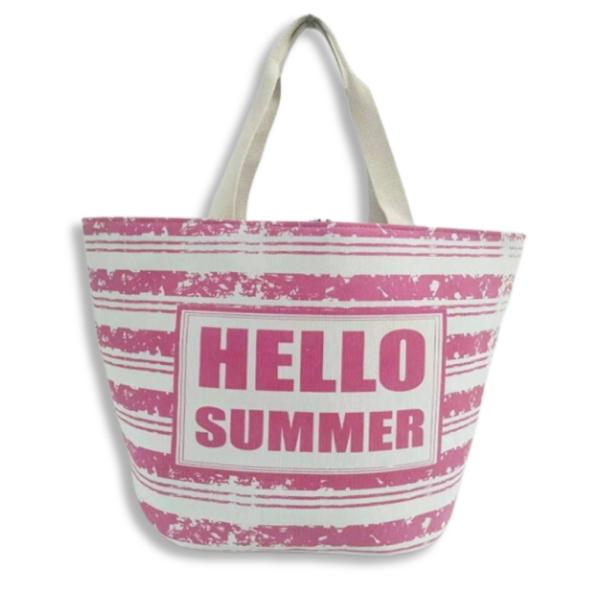 BOLSO PLAYERO HELLO SUMMER ROSADO HF19236-3