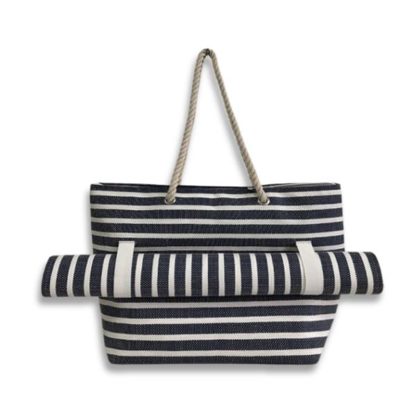 BOLSO PLAYERO CON MANTA NEGRO  HF19267-2
