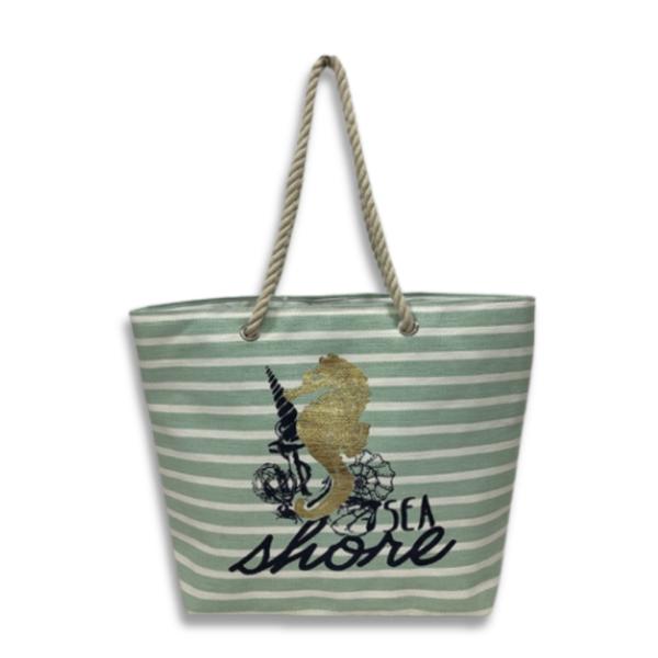 BOLSO PLAYERO CABALLITO DE MAR VERDE HF19269-5