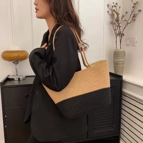 BOLSO PLAYA 021 NEGRO/KHAKI
