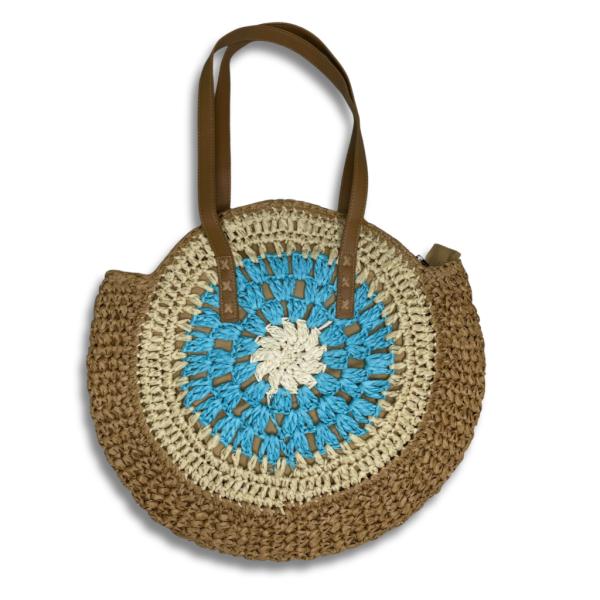 BOLSO PLAYA 017 CELESTE