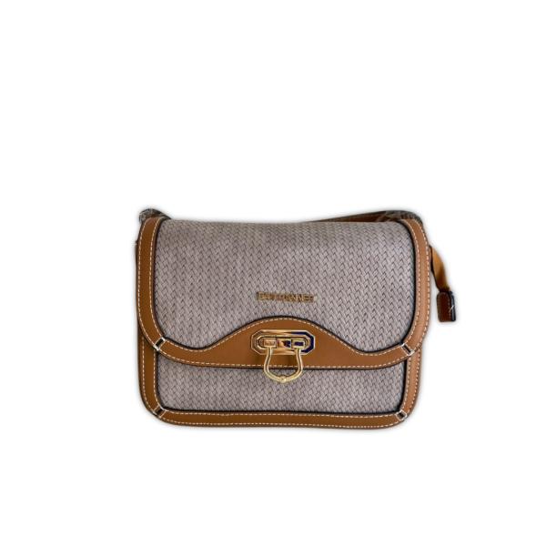 BOLSO CRUZADO DT0279 GRIS/CAFE
