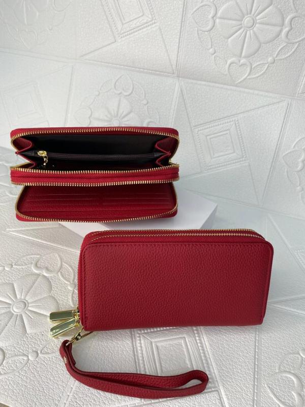 BILLETERA DE CUERO PARA DAMA 6918 VINO