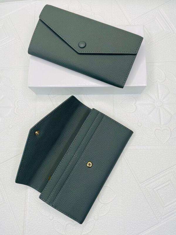 BILLETERA DE CUERO PARA DAMA 6927 VERDE