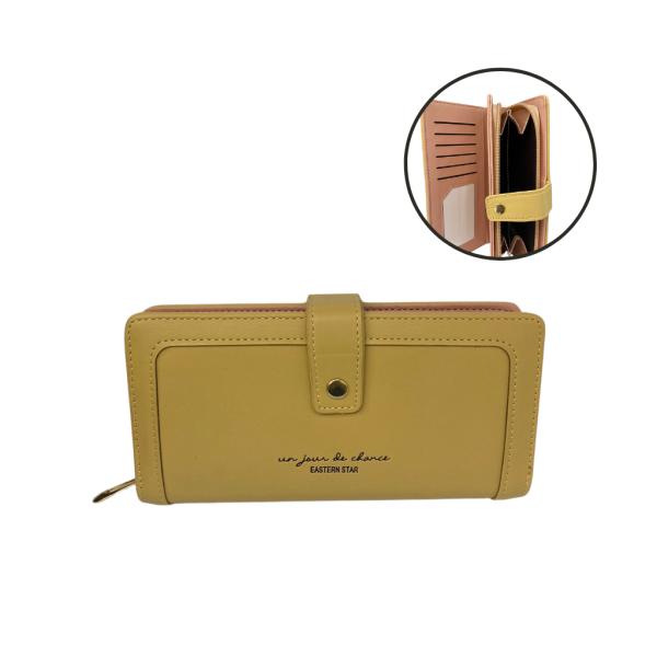 BILLETERA  PARA DAMA C102-121 AMARILLO