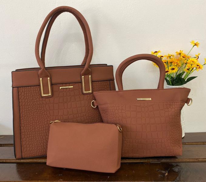 BOLSO 3 EN 1 PARA DAMA 8818 CAFE