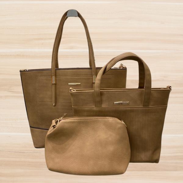 BOLSO 3 EN 1 PARA DAMA 0052 BEIGE