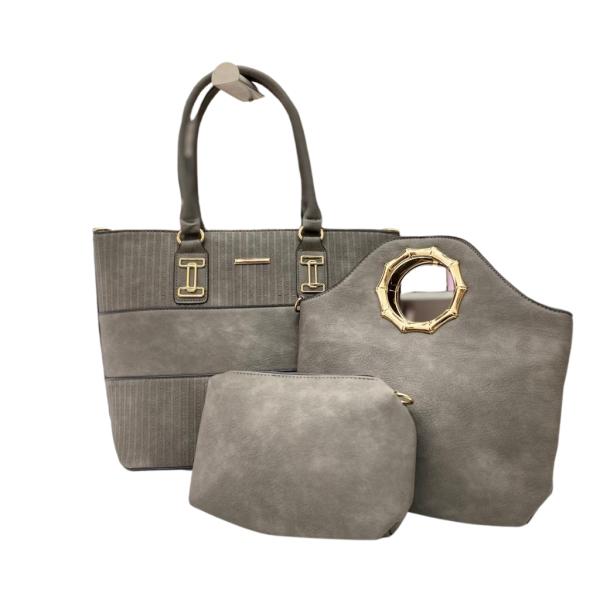 BOLSO 3 EN 1 PARA DAMA 1357 GRIS