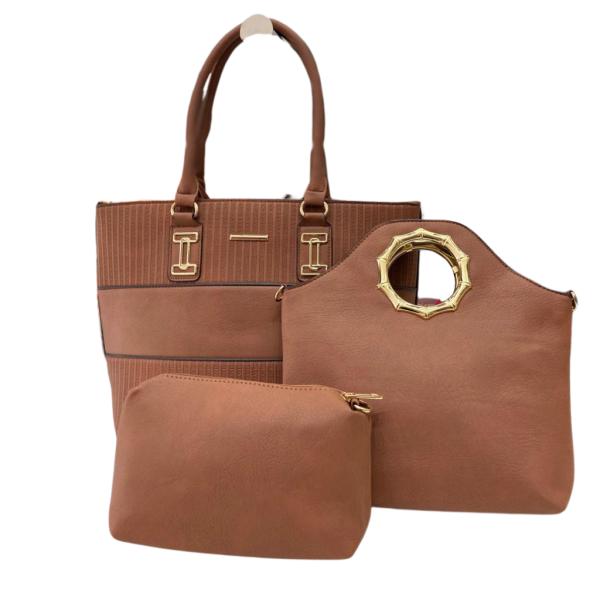 BOLSO 3 EN 1 PARA DAMA 1357 CAFE