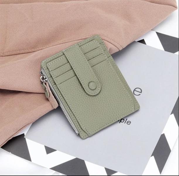 BILLETERA DE CUERO PARA DAMA 2210 VERDE