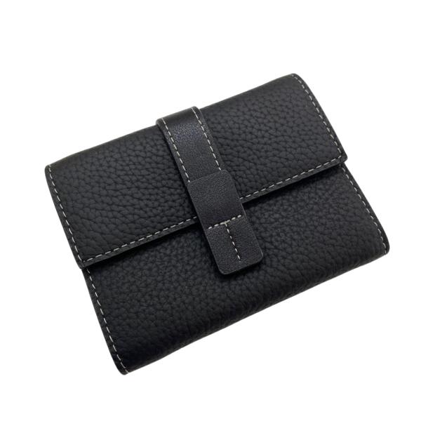 BILLETERA DE CUERO PARA DAMA 6988 NEGRO