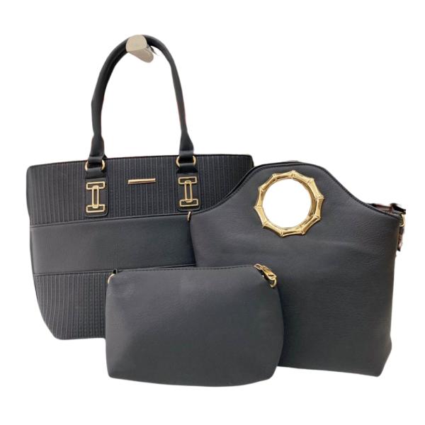 BOLSO 3 EN 1 PARA DAMA 1357 NEGRO