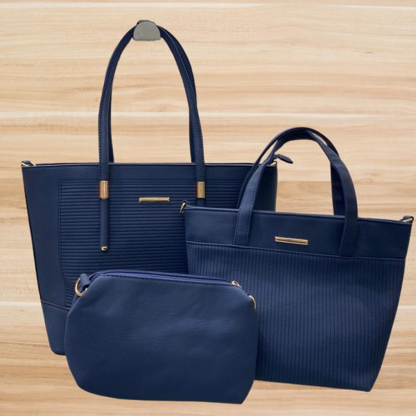 BOLSO 3 EN 1 PARA DAMA 0052 AZUL