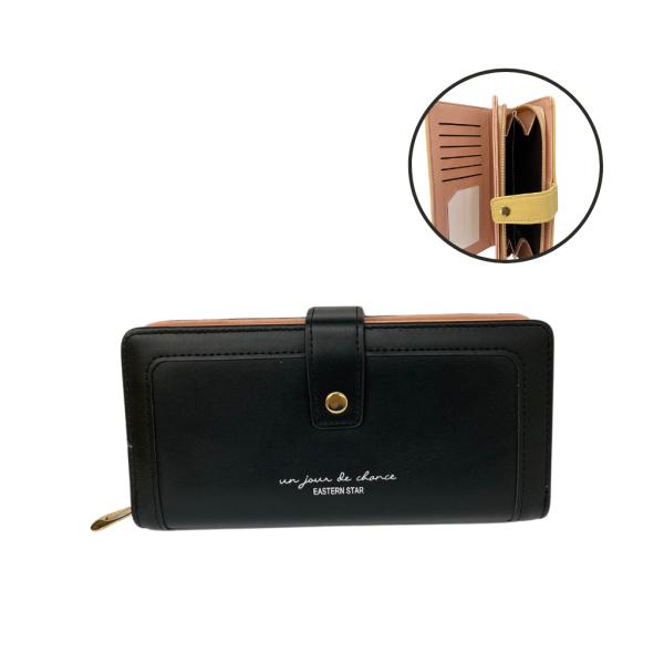 BILLETERA  PARA DAMA C102-121 NEGRO
