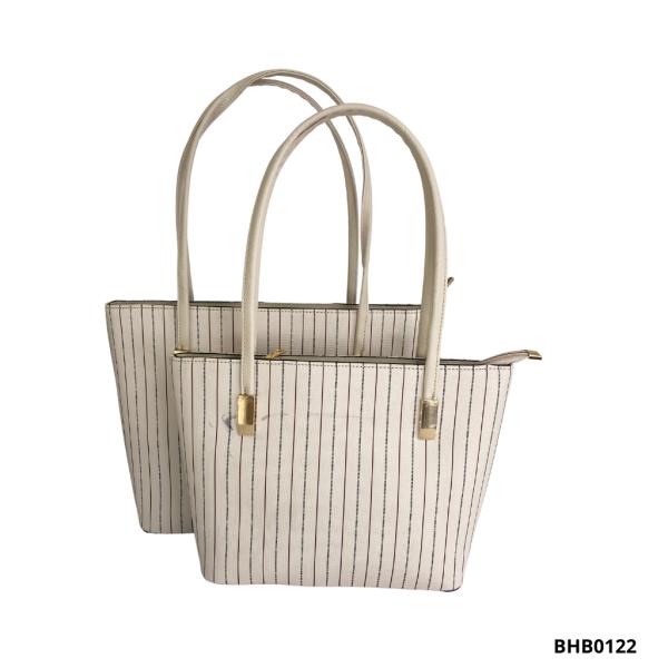 BOLSO PARA DAMA 8815 BLANCO RAYAS