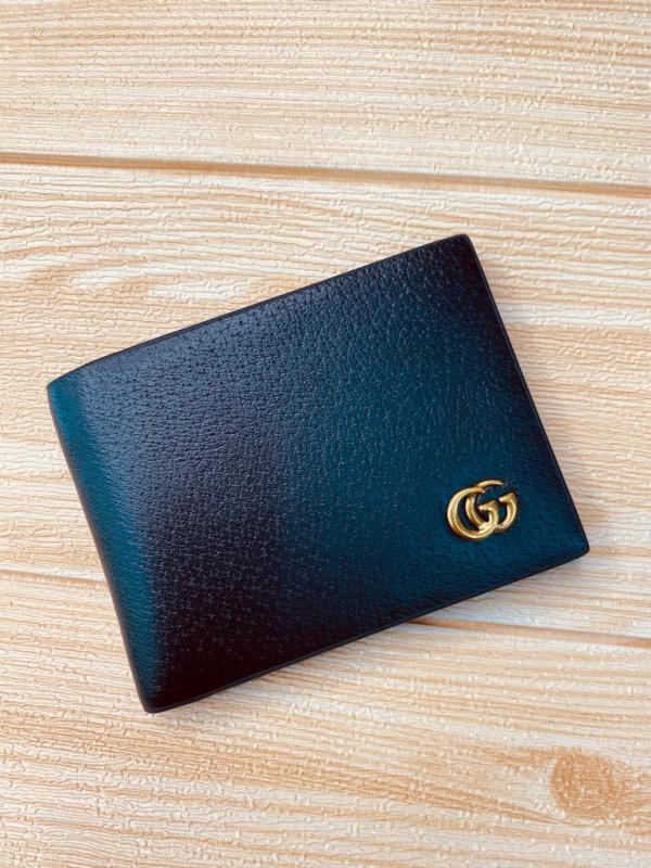 BILLETERA MARCA PARA CABALLERO GUCCI MODELO 9247 NEGRO