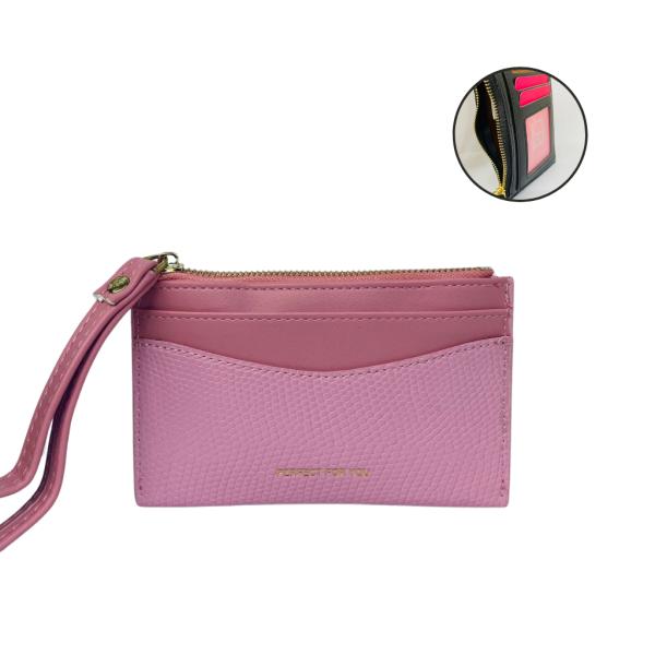 TARJETERO  PARA DAMA BJ6313-005 ROSADO