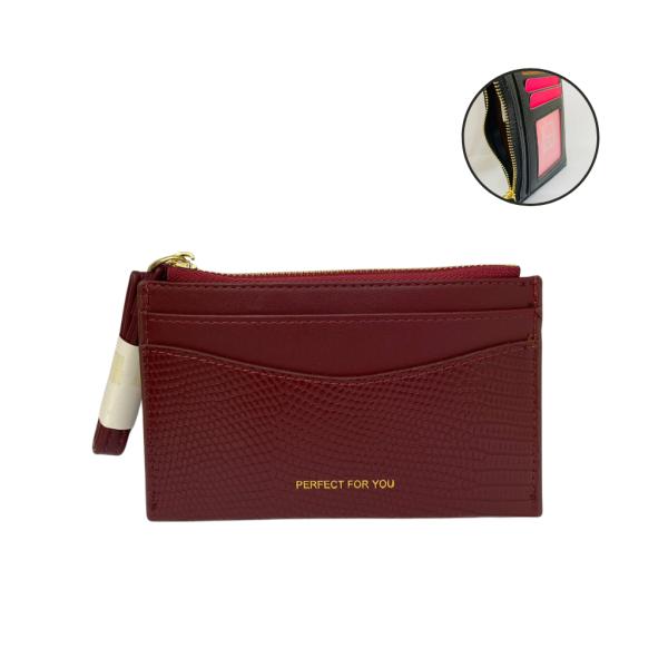 TARJETERO  PARA DAMA BJ6313-005 CAFE OSCURO