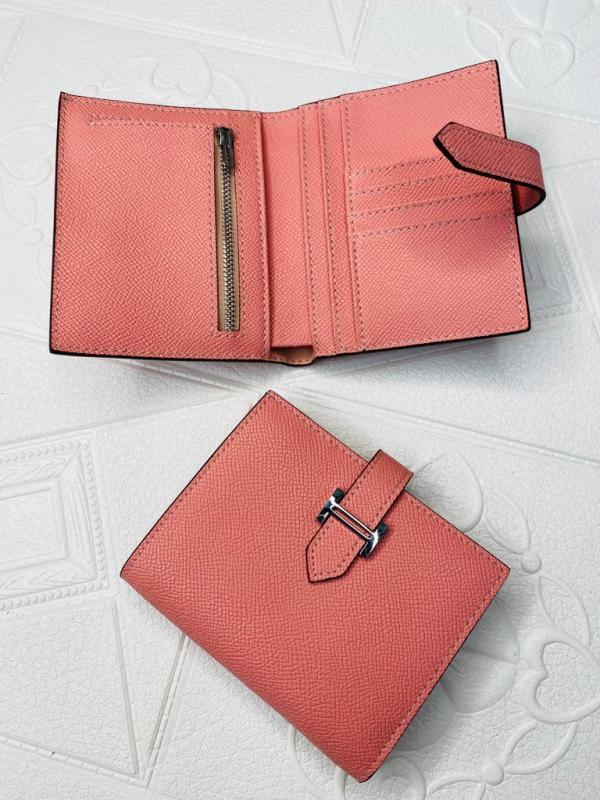 BILLETERA DE CUERO PARA DAMA 6909 ROSADO