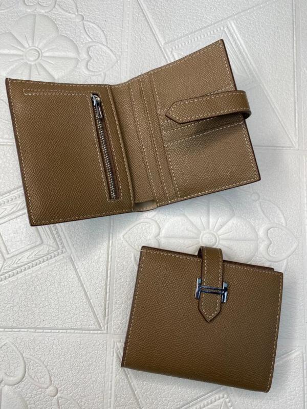 BILLETERA DE CUERO PARA DAMA 6909 GRIS