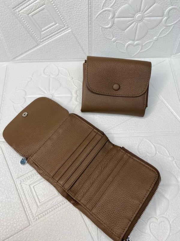 BILLETERA DE CUERO PARA DAMA 1021 GRIS
