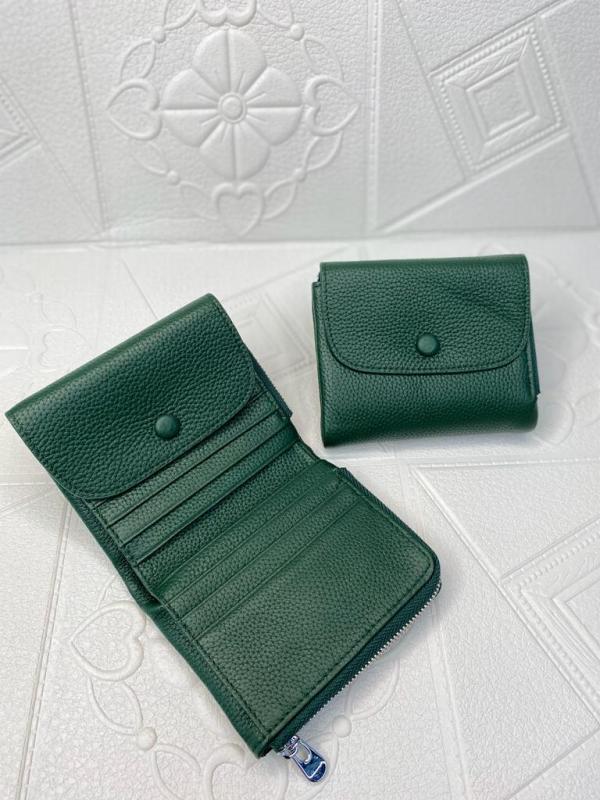 BILLETERA DE CUERO PARA DAMA 1021 VERDE