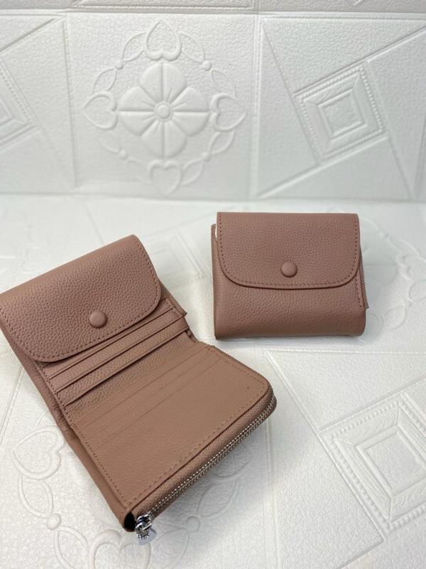 BILLETERA DE CUERO PARA DAMA 1021 ROSADO