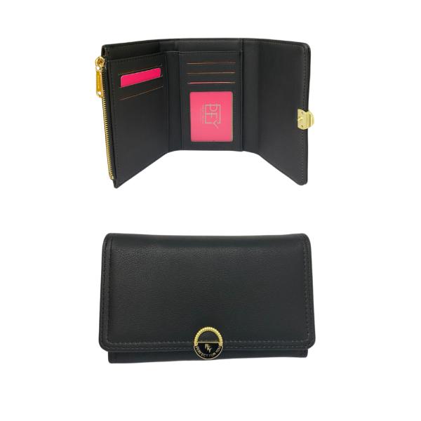 BILLETERA  PARA DAMA 6338-006 NEGRO