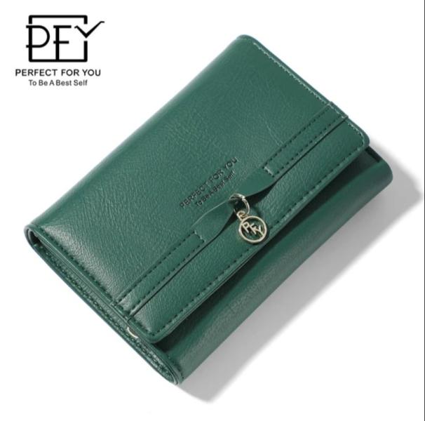 BILLETERA  PARA DAMA 6925-014 VERDE OSCURO