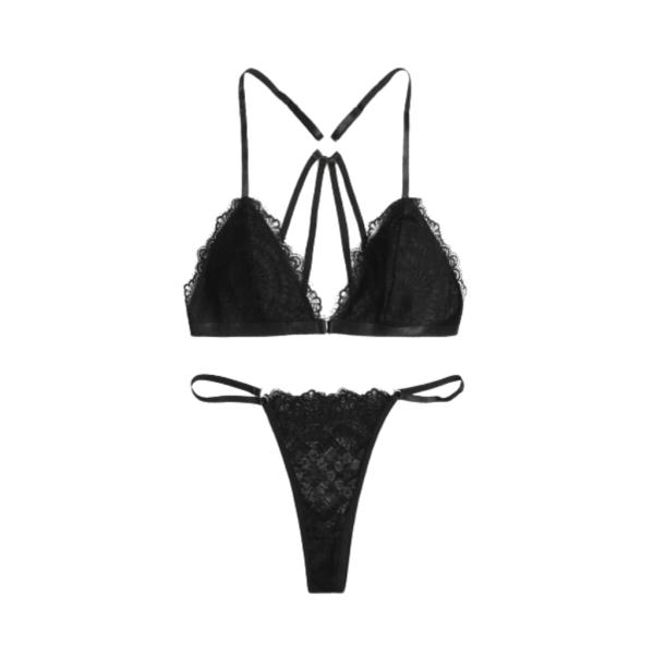 CONJUNTO LENCERIA YUMMY MODELO YMYD178009 NEGRO