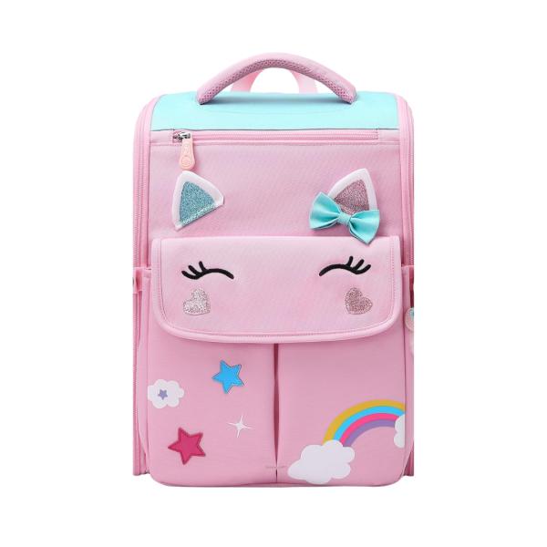 BOLSO ESCOLAR CON DISE&Ntilde;O MODELO 1299 ROSADO