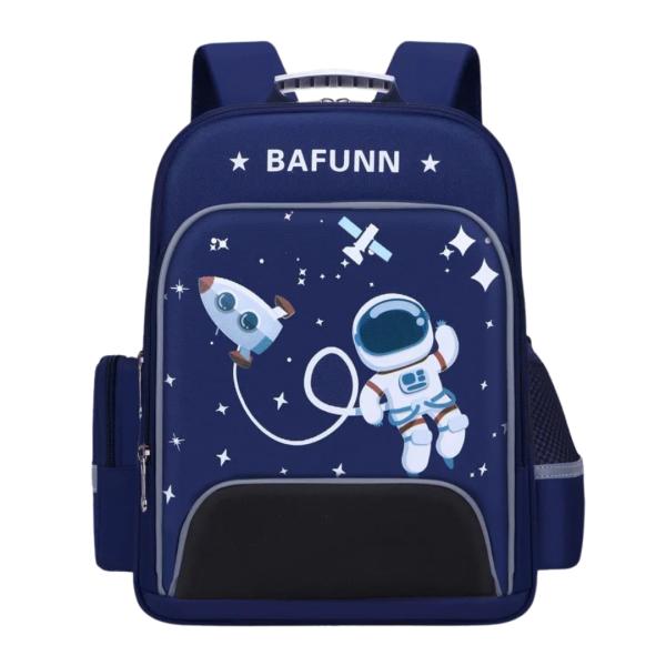 BOLSO ESCOLAR CON DISE&Ntilde;O MODELO 2165 AZUL/NEGRO