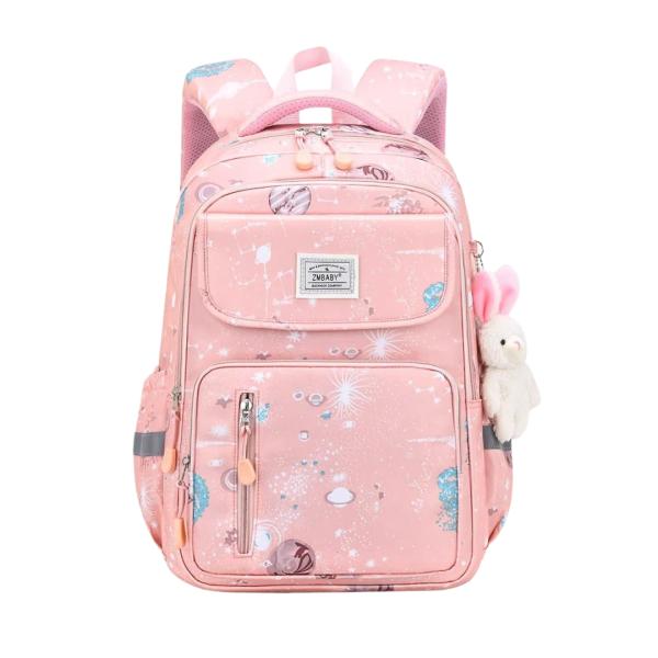 BOLSO ESCOLAR CON DISE&Ntilde;O MODELO 5128 ROSADO