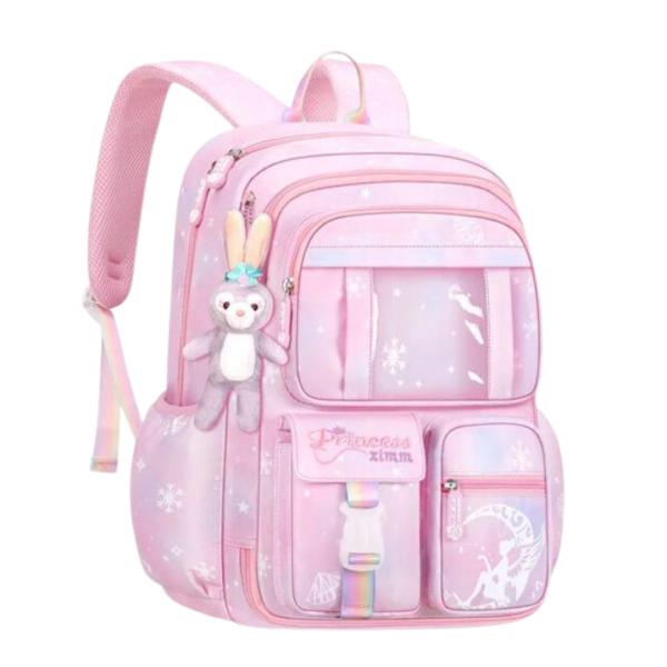 BOLSO ESCOLAR CON DISE&Ntilde;O MODELO 8801 ROSADO