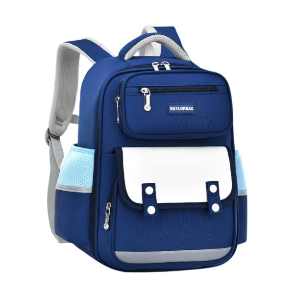 BOLSO ESCOLAR CON DISE&Ntilde;O MODELO 6383 AZUL/CELESTE