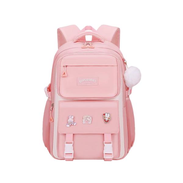 BOLSO ESCOLAR CON DISE&Ntilde;O MODELO 1216 ROSADO