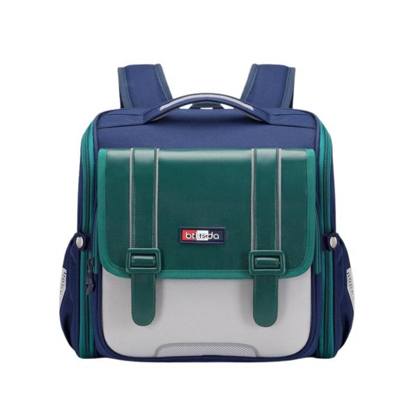 BOLSO ESCOLAR CON DISE&Ntilde;O MODELO 5166 AZUL/VERDE