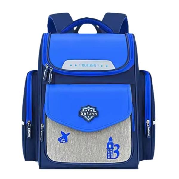 BOLSO ESCOLAR CON DISE&Ntilde;O MODELO 3066 AZUL