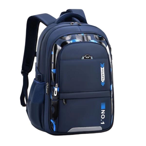 BOLSO ESCOLAR CON DISE&Ntilde;O MODELO 8288 AZUL/CELESTE