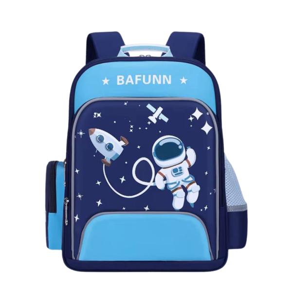 BOLSO ESCOLAR CON DISE&Ntilde;O MODELO 2165 AZUL/CELESTE
