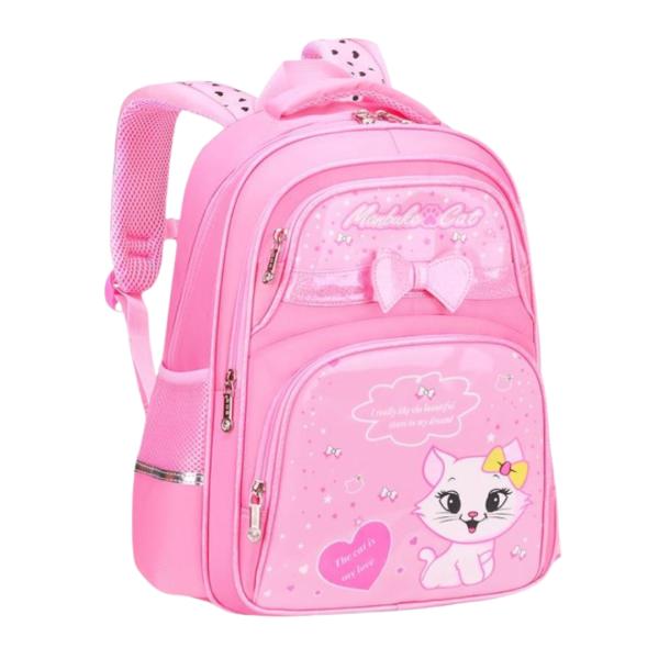 BOLSO ESCOLAR CON DISE&Ntilde;O MODELO 1108 ROSADO